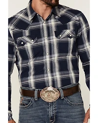 Cody James Men's Transfer Large Plaid Long Sleeve Snap Western Shirt