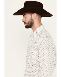 Roper Men's KC Geo Print Long Sleeve Snap Western Shirt