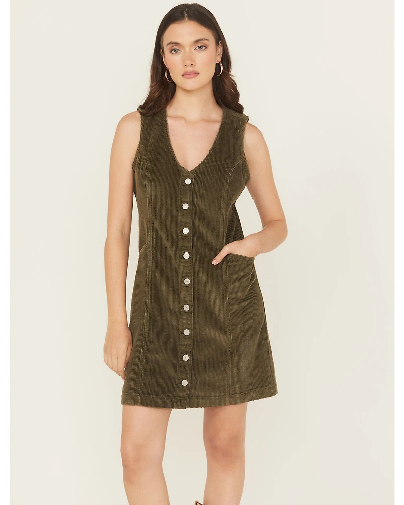 Levi's Women's Vianna Sleeveless Button-Down Corduroy Dress