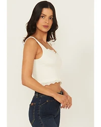 Fornia Women's Lace Trim Tank Top