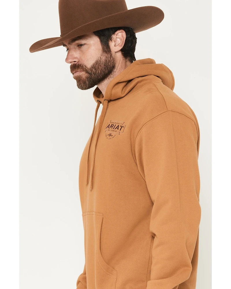 Ariat Men's Simple Buckle Southwestern Embroidered Hooded Sweatshirt