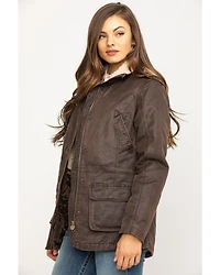 Outback Trading Co. Women's Woodbury Canyonland Jacket with Sherpa Hood