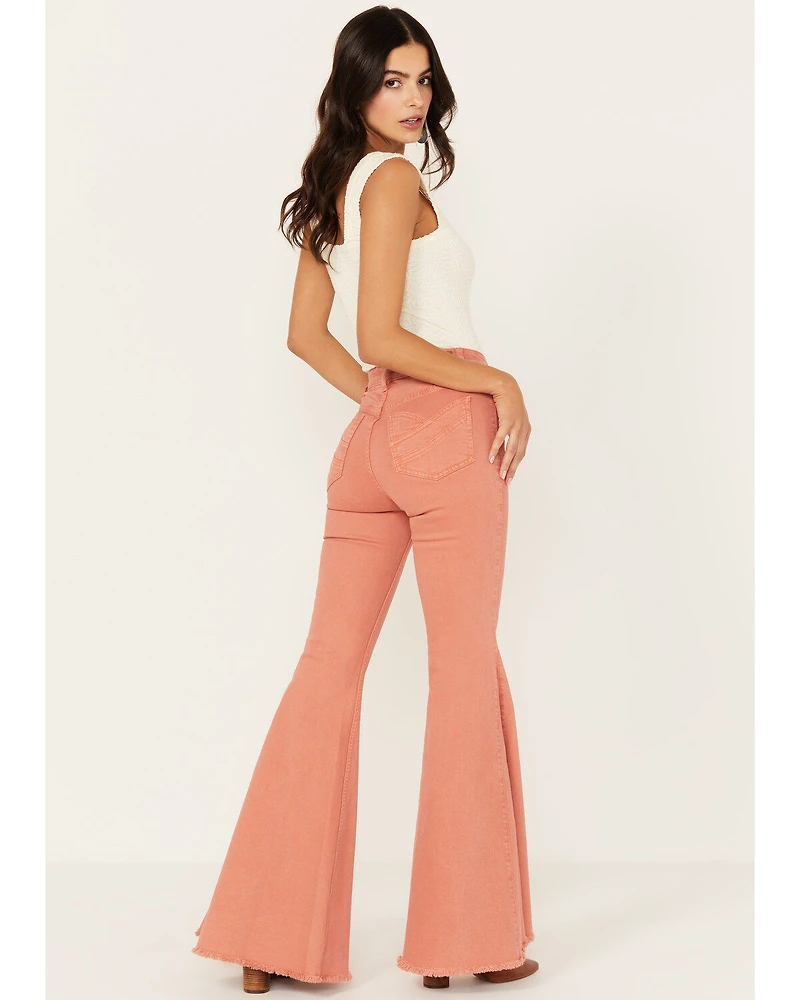 Shyanne Women's High Rise Super Flare Stretch Jeans