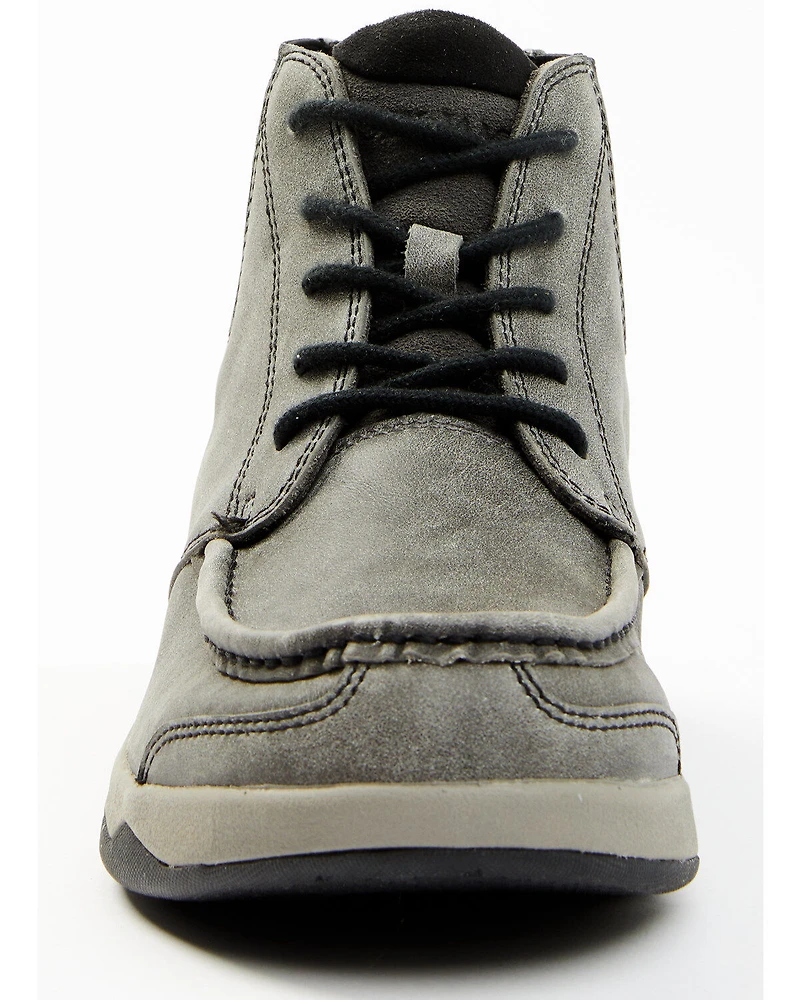 Cody James Men's Trusted Glacier Lace-Up Casual Chelsea Boots - Moc Toe
