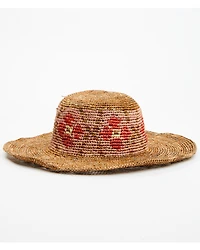 Shyanne Women's Floral Crochet Straw Fashion Sun Hat