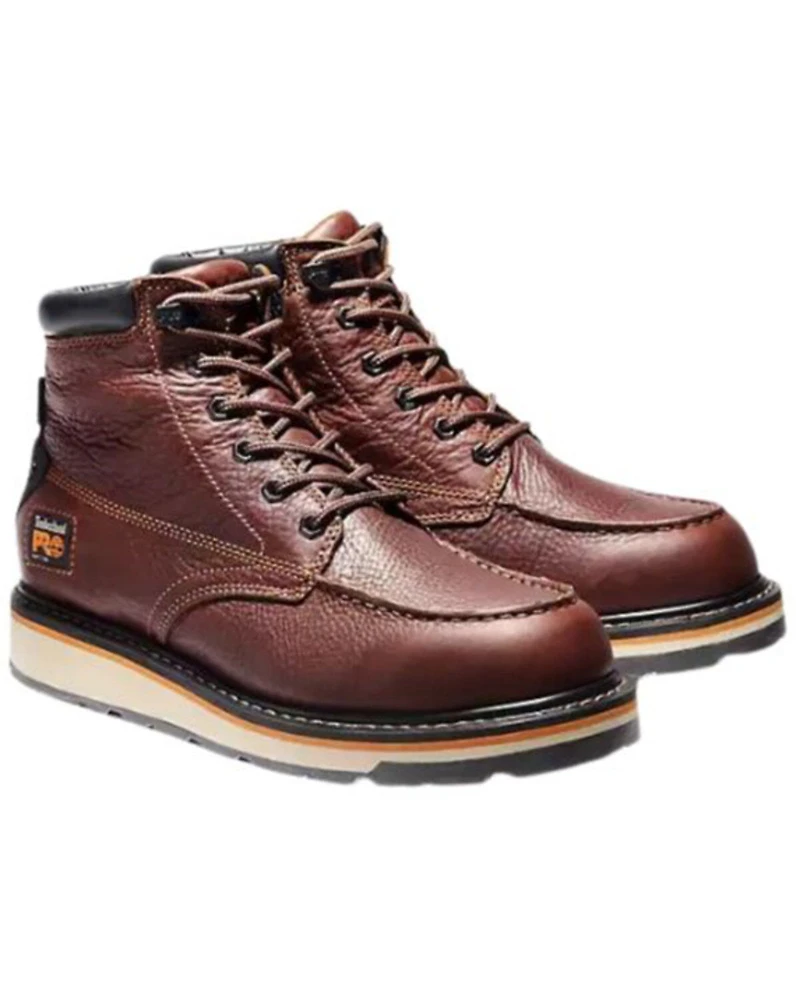 Timberland PRO Men's 6" Gridworks Waterproof Moc Work Boots - Soft Toe