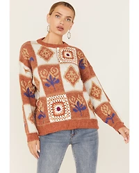 Angie Women's Patchwork Sweater