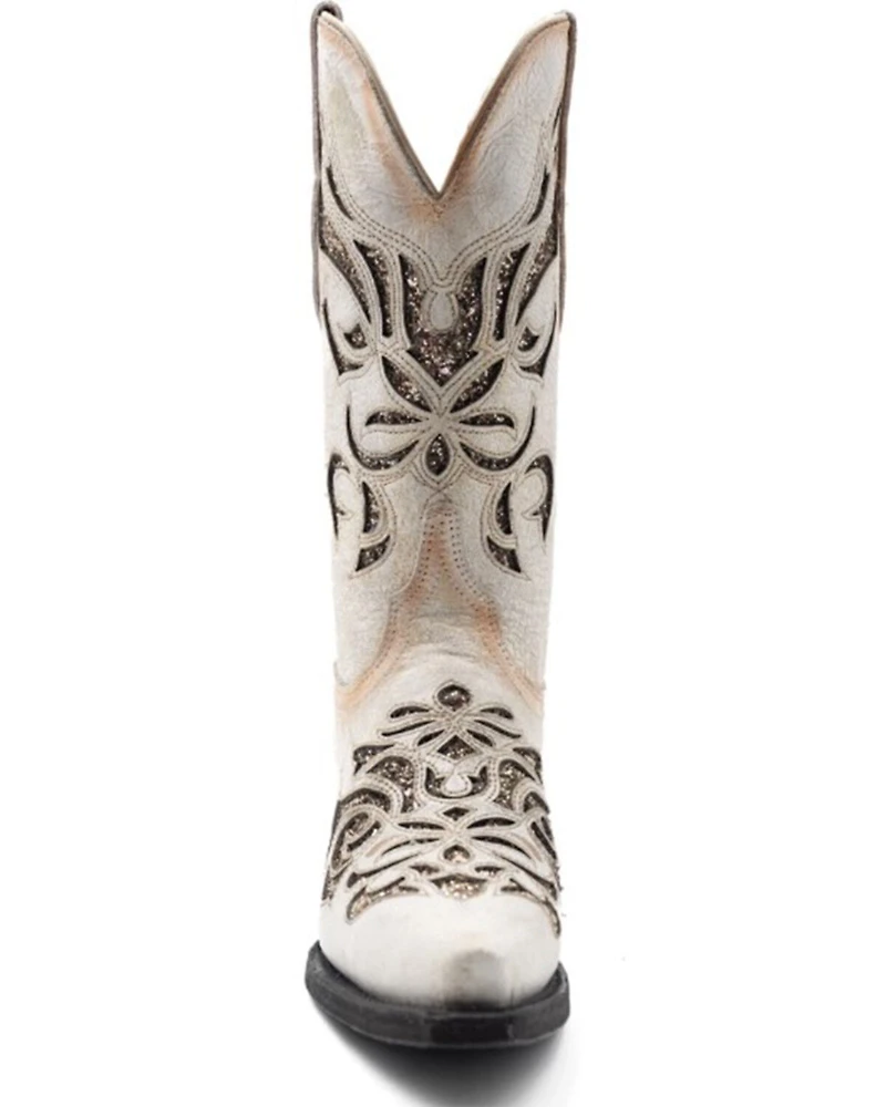 Ferrini Women's Sasha Inlay Western Boots - Snip Toe