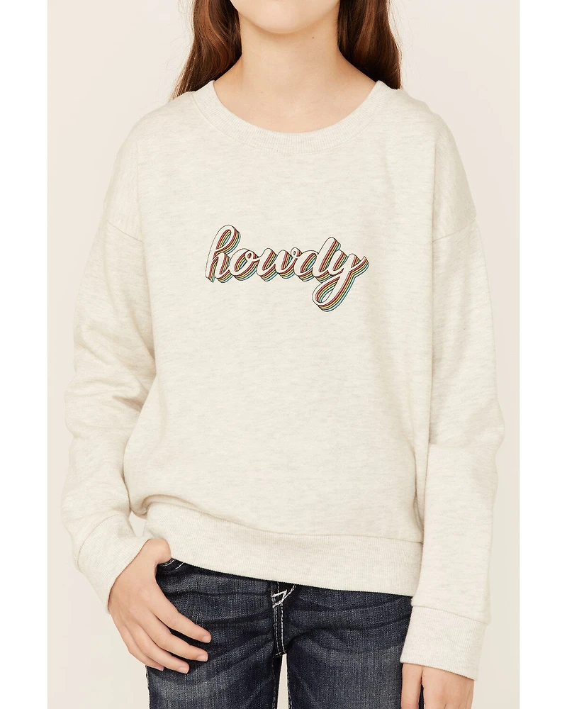 Roper Girls' Howdy Sweatshirt