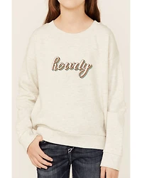Roper Girls' Howdy Sweatshirt
