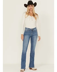 Idyllwind Women's Midland Medium Wash High Rise Bootcut Stretch Denim Jeans