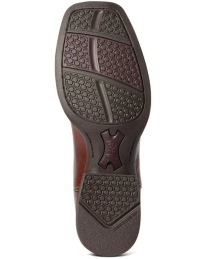 Ariat Men's Crest Macaw Red Dynamic Performance Western Boot - Broad Square Toe