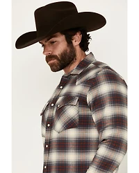 Pendleton Men's Wyatt Plaid Print Long Sleeve Snap Western Shirt