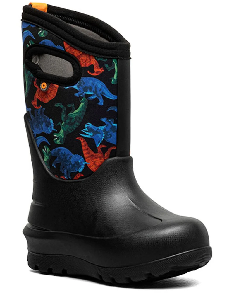 Bogs Boys' Neo-Classic Real Dino Rubber Boots - Round Toe