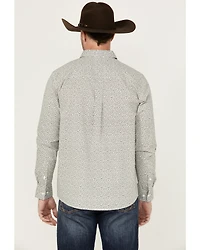 Cody James Men's Blurred Vision Floral Print Long Sleeve Button-Down Performance Stretch Western Shirt