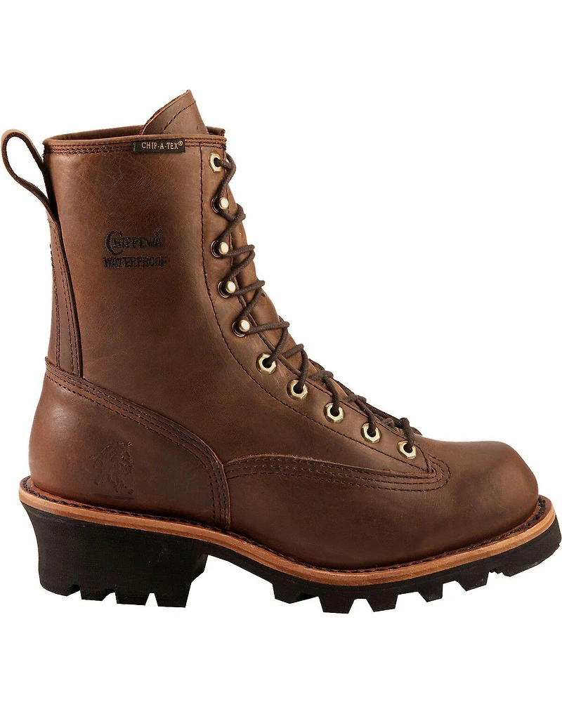 Chippewa Men's Lace-Up Logger Boots - Steel Toe