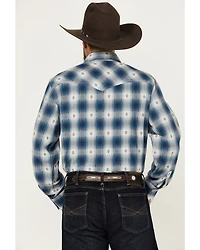 Wrangler Retro Men's Premium Plaid Print Long Sleeve Snap Western Shirt