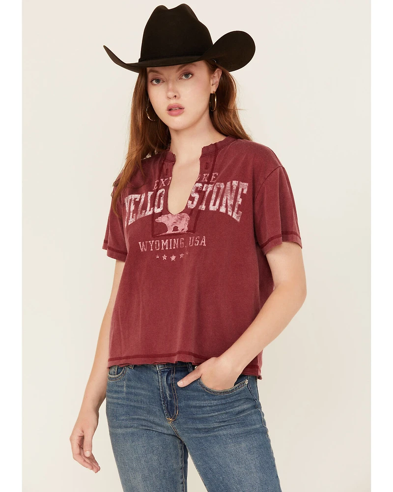 Youth Revolt Women's Yellowstone Short Sleeve Graphic Tee