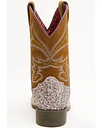 Shyanne Girls' Avery Glitter Western Boots - Broad Square Toe