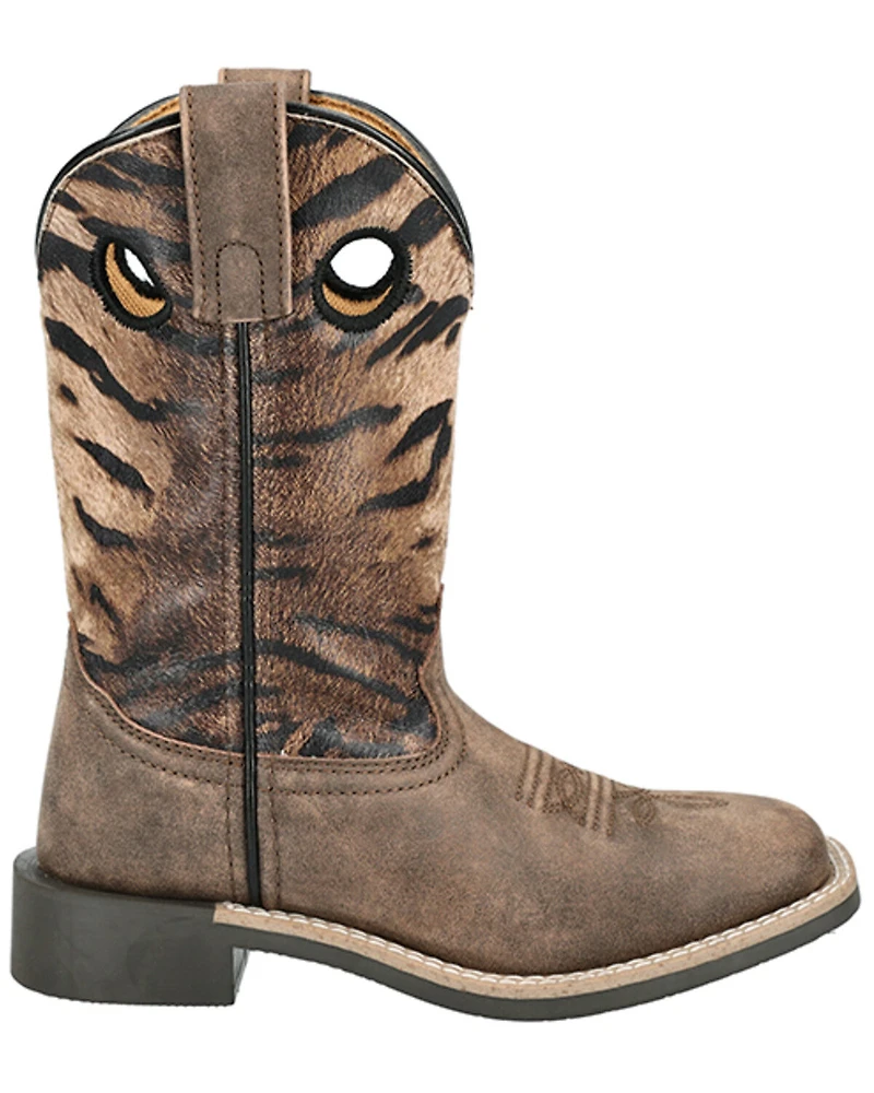 Smoky Mountain Girls' Safari Western Boots - Broad Square Toe