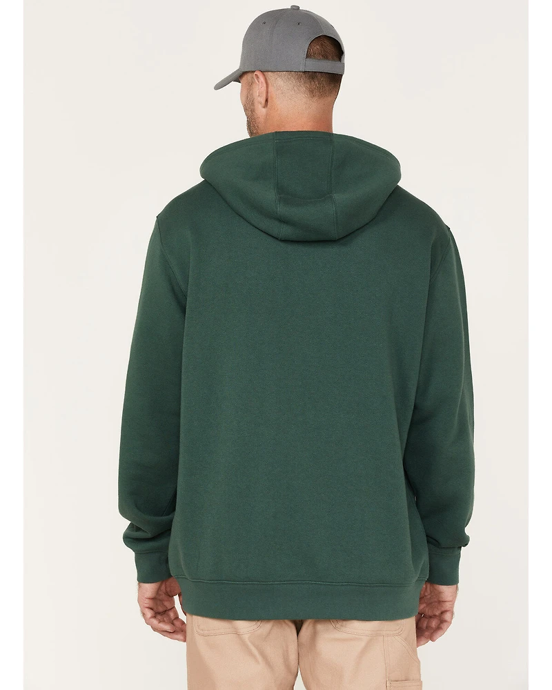 Hawx Men's Primo Logo Graphic Fleece Hooded Work Sweatshirt