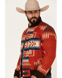 Pendleton Men's Gorge All-Over Print Quilted Snap Bomber Jacket