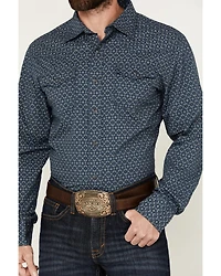 Wrangler Retro Men's Premium Medallion Print Long Sleeve Western Snap Shirt