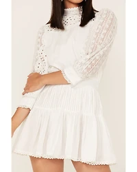 Maia Bergman Women's Nao Lace Tiered Mini Dress