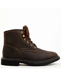 Hawx Men's 6" Oily Crazy Horse Lace-Up Soft Work Boots - Round Toe