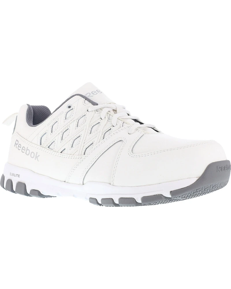 Reebok Men's Leather and MicroWeb Athletic Oxfords - Steel Toe