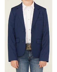 Rock & Roll Denim Boys' Plaid Print Blazer
