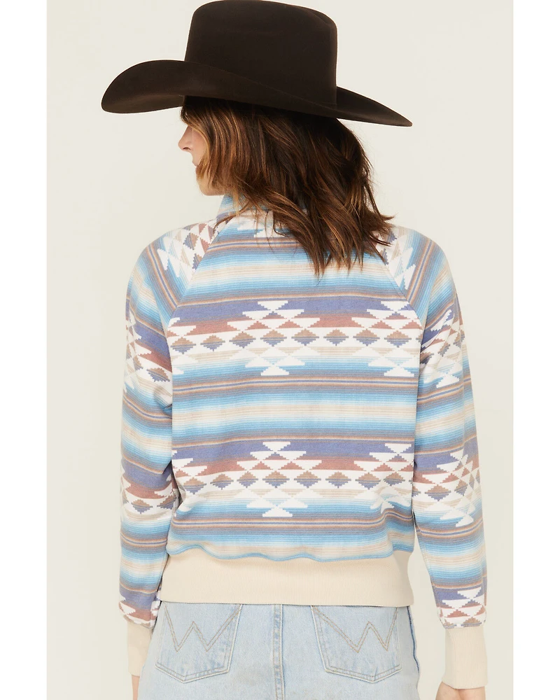 Shyanne Women's Southwestern Print Half Zip Pullover