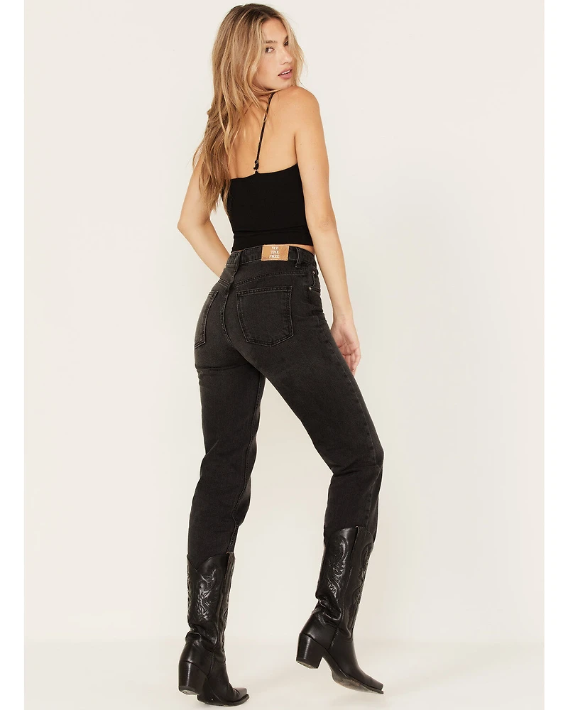 Free People Women's High Rise Pacifica Straight Jeans