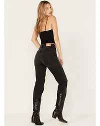 Free People Women's High Rise Pacifica Straight Jeans