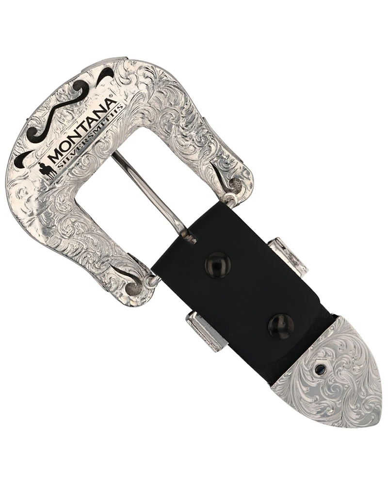 Montana Silversmiths Stars & Stripes 3-Piece Buckle Set
