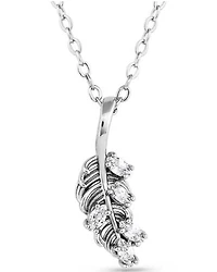 Montana Silversmiths Women's Bridgerton Feather Necklace