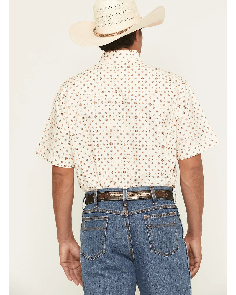 Ely Walker Men's Boot Barn Exclusive Geo Print Short Sleeve Snap Western Shirt