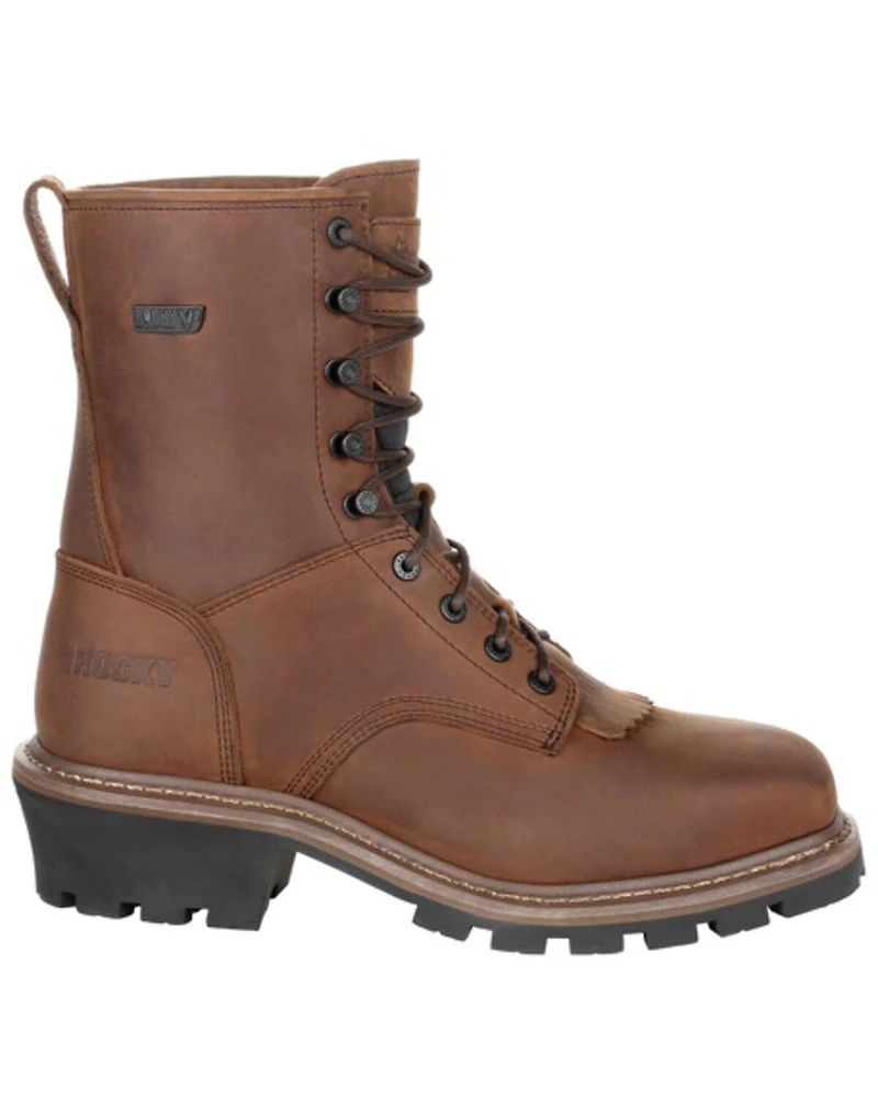 Rocky Men's Waterproof Logger Boots - Soft Toe