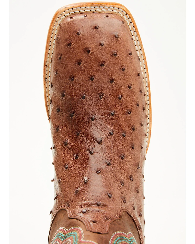 Justin Men's Chisolm Exotic Ostrich Western Boots