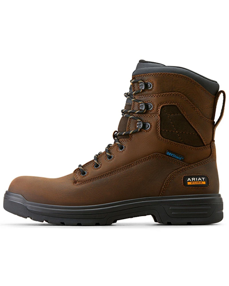 Ariat Men's 8" Turbo Waterproof Work Boots - Soft Toe