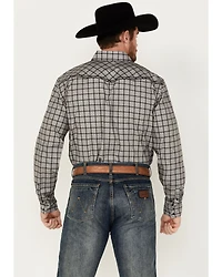 Cowboy Hardware Men's Barbed Wire Print Long Sleeve Snap Western Shirt