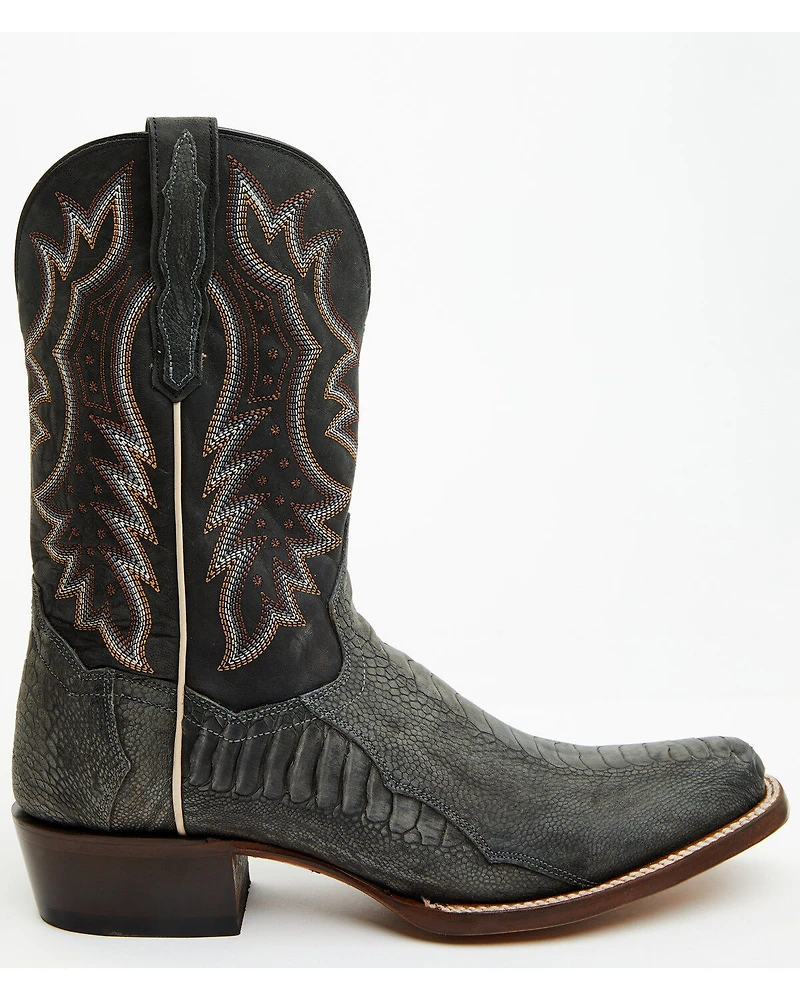 Dan Post Men's 11" Exotic Ostrich Leg Western Boots - Square Toe
