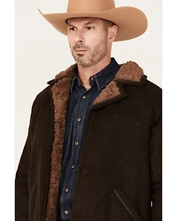 Blue Ranchwear Men's Atchison Heavyweight Sherpa Lined Flannel Coat