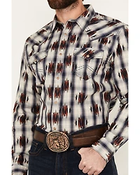 Cody James Men's Zion Sunset Southwestern Plaid Print Long Sleeve Snap Western Shirt