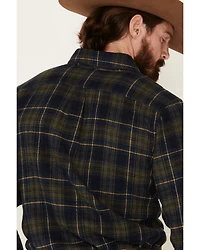 United By Blue Men's Responsible Plaid Long Sleeve Western Flannel Shirt
