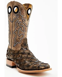 Cody James Men's Exotic Pirarucu Western Boots - Broad Square Toe