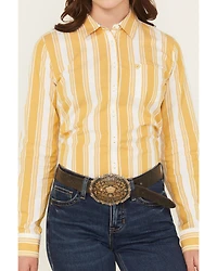 Ariat Women's Kirby Striped Print Long Sleeve Button-Down Stretch Western Shirt
