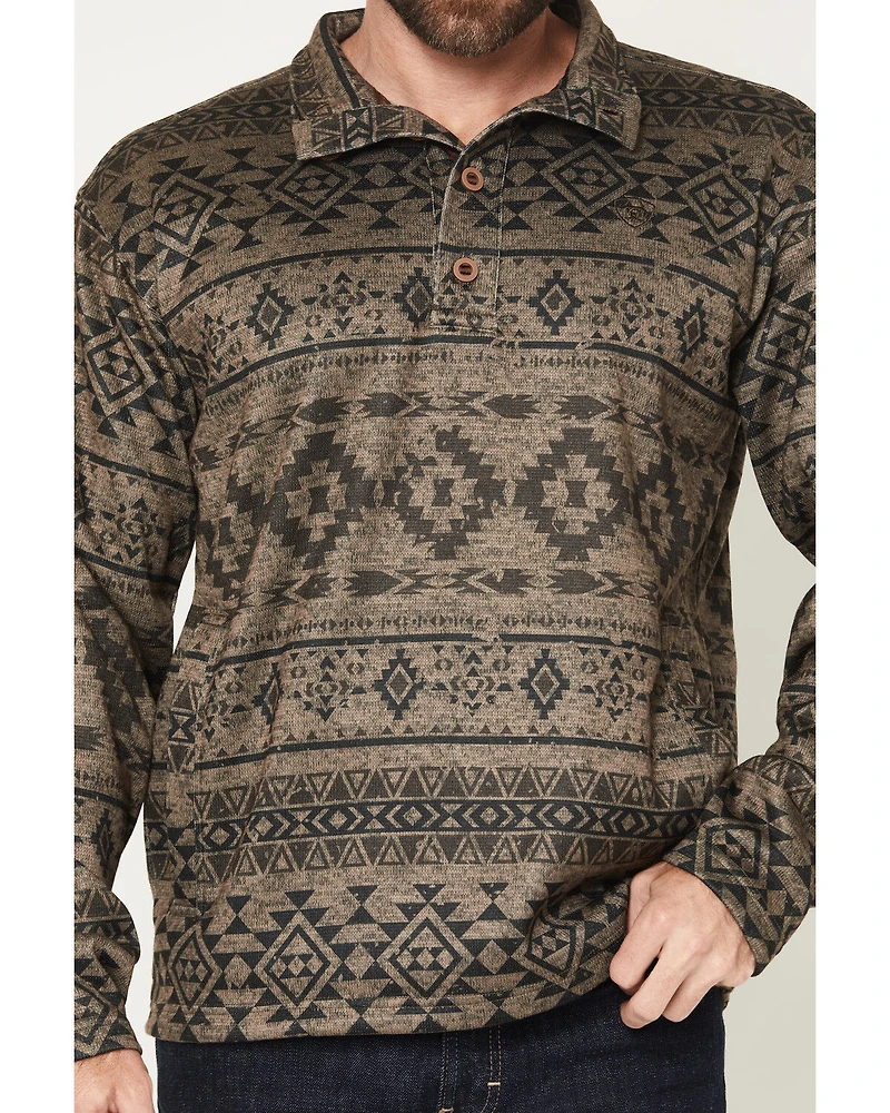 Ariat Men's Caldwell 1/4 Button-Down Pullover Sweater