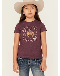 Shyanne Girls' Cowgirl Icons Short Sleeve Graphic Tee