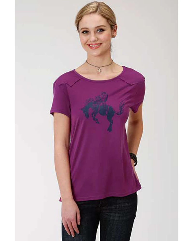 Roper Women's Bucking Bronco Graphic Short Sleeve Tee